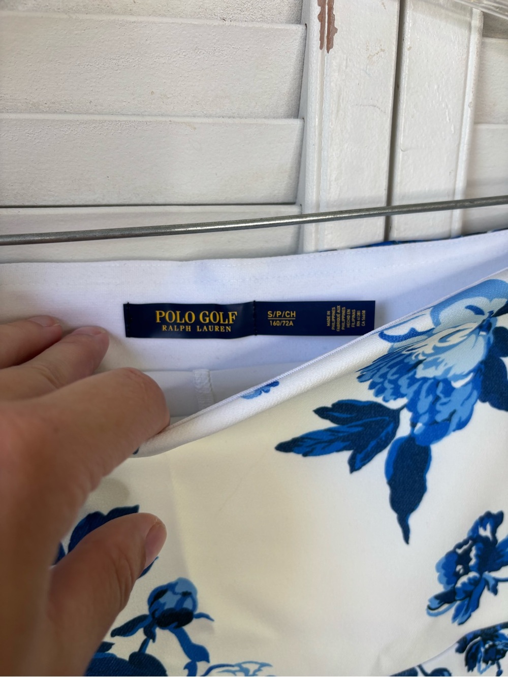 NWT $148 Polo Golf Ralph Lauren Blue White Floral Skort Size Small - Picture 6 of 9
